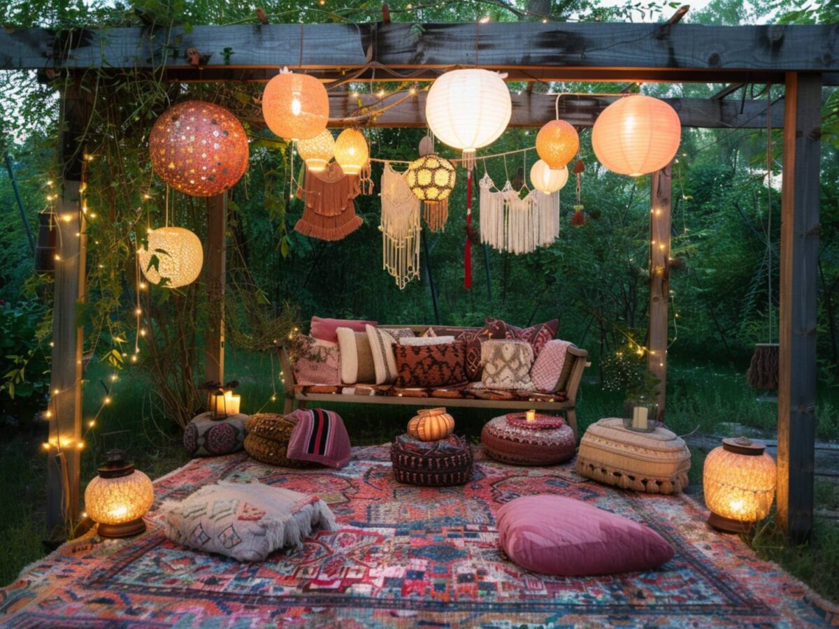 Jakie lampy ogrodowe najlepiej sprawdzą się w przestrzeniach przy altanach w stylu boho