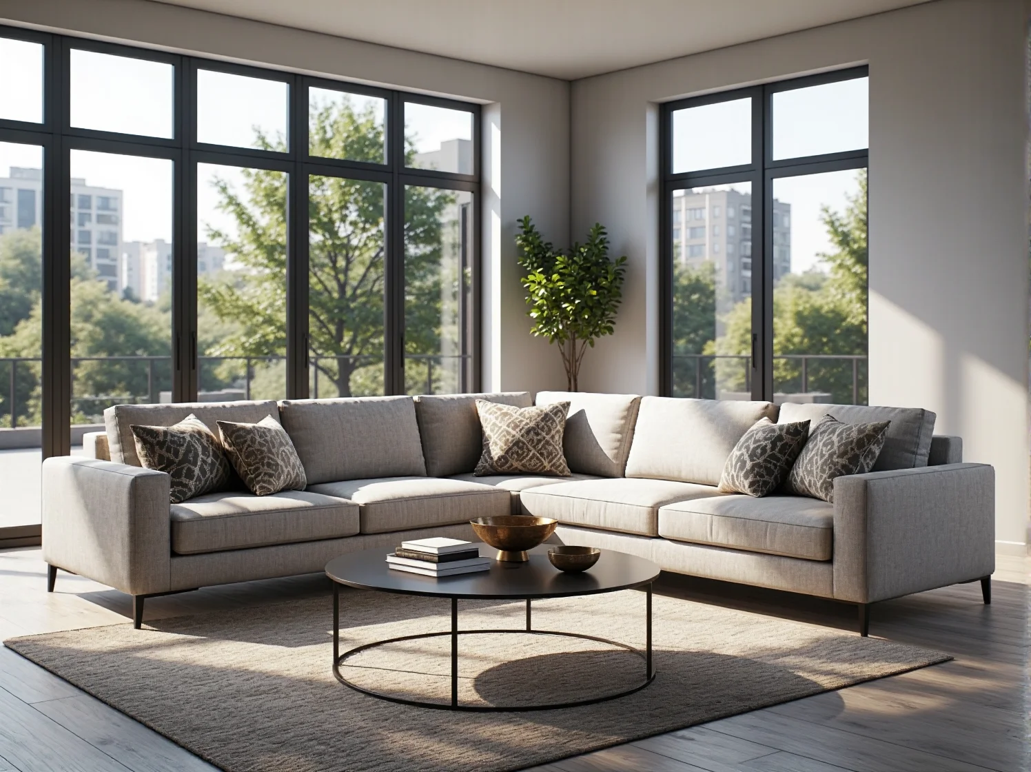 Jakie narożniki sprawdzą się w salonach z dużymi przeszkleniami? - ilustracja 3