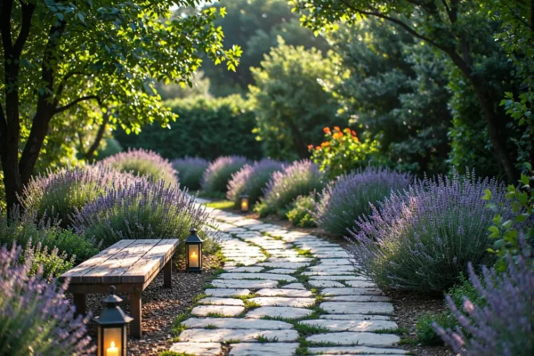 Lampy ogrodowe w stylu prowansalskim z metalową ramką i świecą