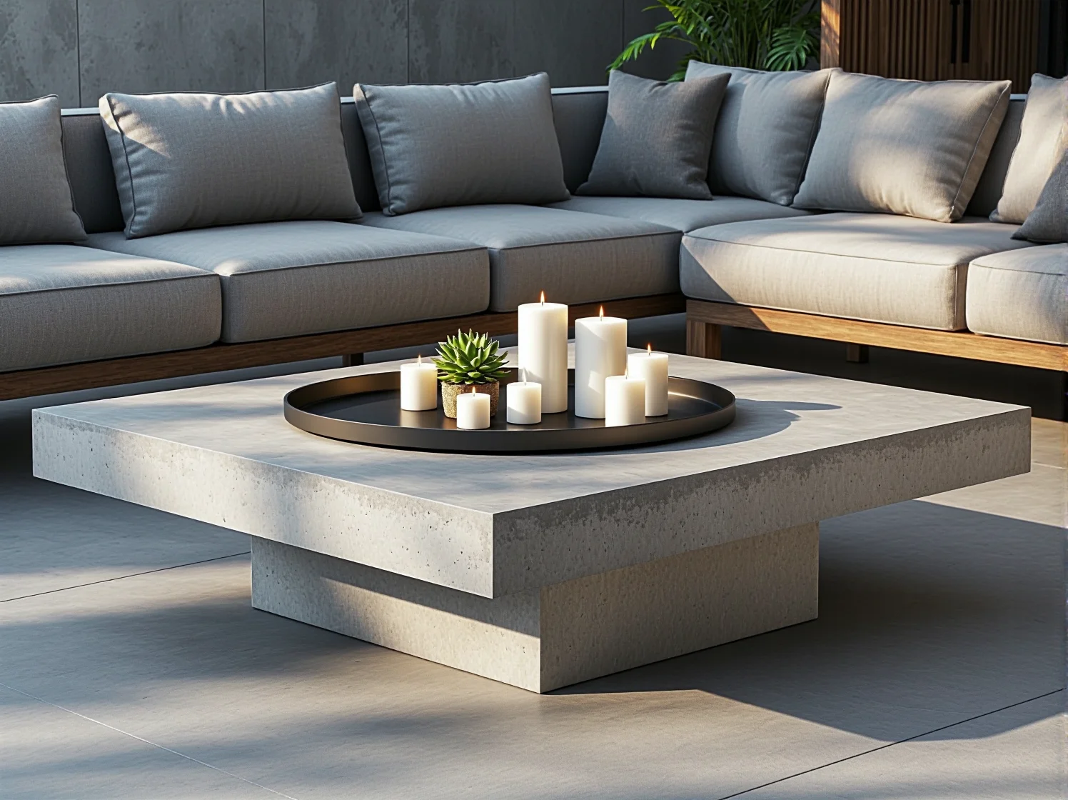 Stylowe dodatki na taras: lampiony, poduszki i rośliny, które ocieplają nowoczesną aranżację.