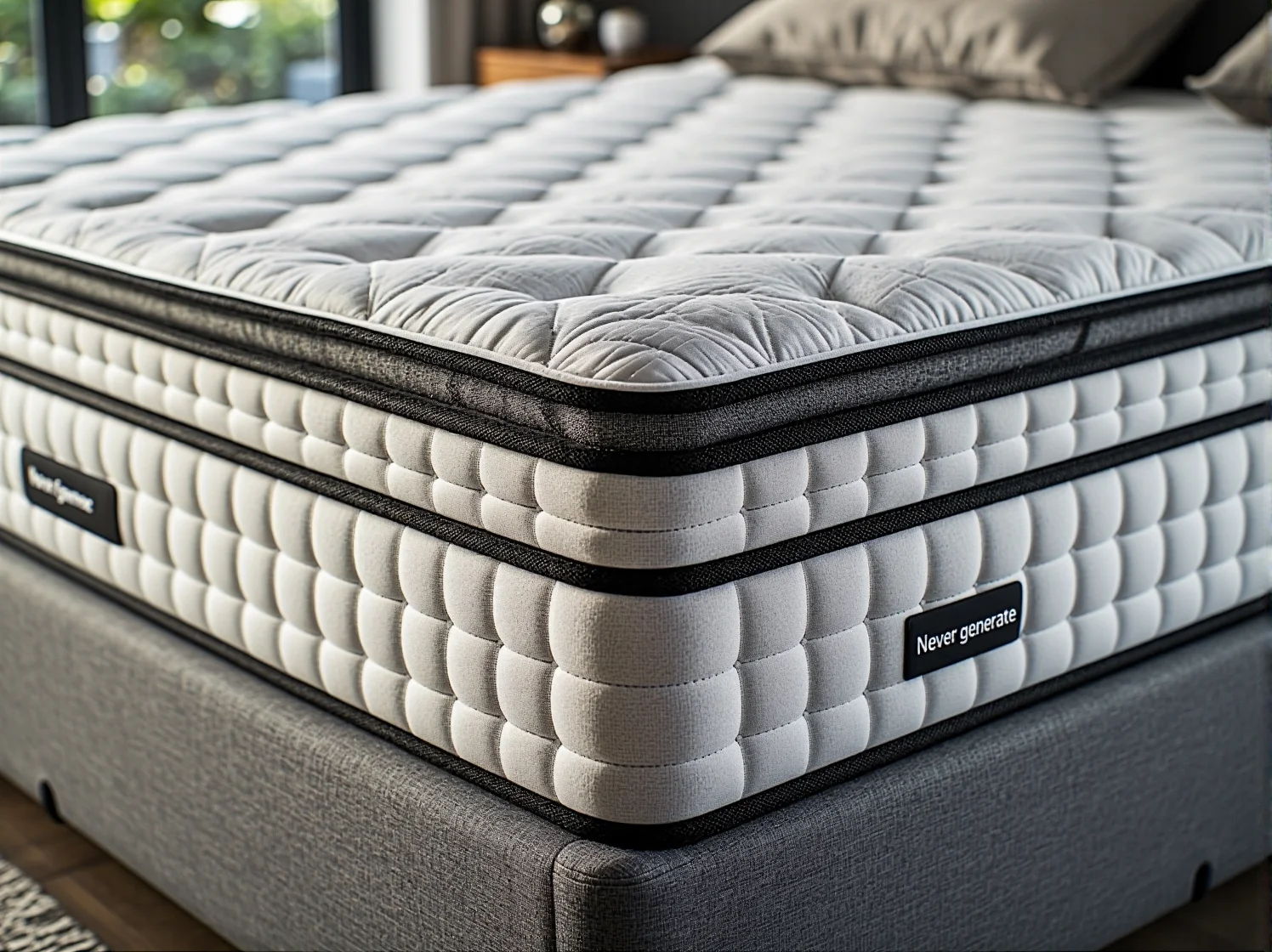 Alergik wybiera materac w sklepie, dotykając pokrowca. Kluczowy wybór dla osoby uczulonej na roztocza.